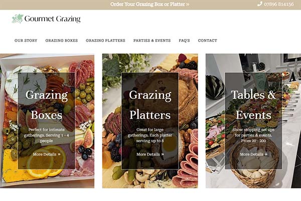 Gourmet Grazing Website